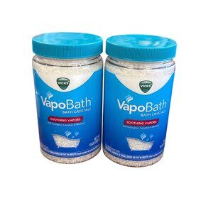 Vicks VapoBath Bath Crystals Soothing Vapors 15 Oz Each With Eucalyptus Camphor